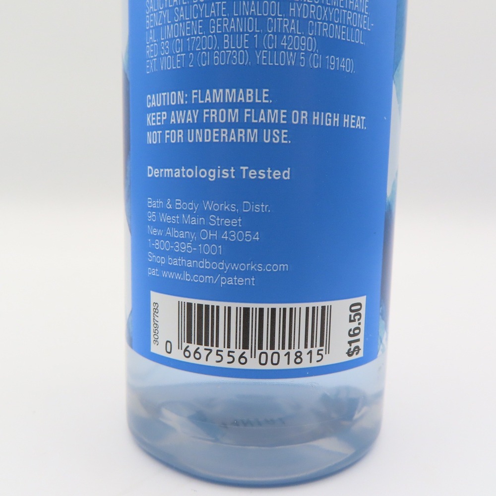 Bath &‎ Body Works Gingham Fine Fragrance Mist 8 fl oz Blue Freesia White Peach - Picture 6 of 6